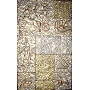 Декоративная плитка комплект египетской тематики с ручной росписью (перламутровый)