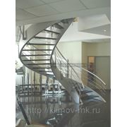 Винтовая лестница на тетивах фотография