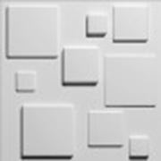 Декоративные стеновые панели из бамбука 3D “Squares“ фото
