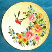 Декоративная тарелка с росписью фото