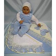 “МОЙ ЗАЙЧОНОК“ ш149а - комплект на выписку (желтый (кремовый)), ш149а фото