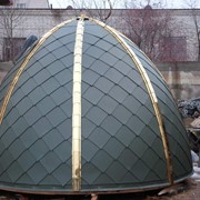 Изготовление купола из дерева и метала фото