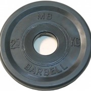 Диск обрезиненный черный Евро-классик Barbell 2,5кг фото