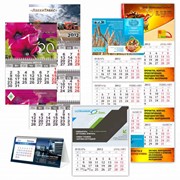 Календари квартальные, указательные, настольные, перекидные фото