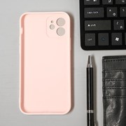 Чехол LuazON для телефона iPhone 12, Soft-touch силикон, розовый фото