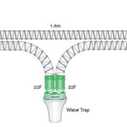 Гладкоствольный дыхательный контур SMOOTHBORE с Y-образным коннектором (с портом) и влагосборником, длина 1,6м