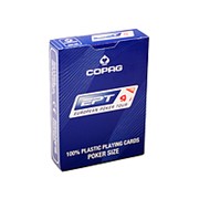 Карты “Copag EPT“, 100% пластик, синяя рубашка фотография