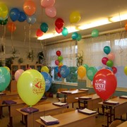 Оформление шарами школьных праздников фото