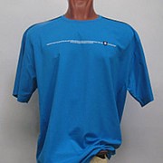 Однотонная мужская футболка батал. фото