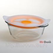 Посуда для свч круглая 1,0 л c пластиковой крышкой (755824)