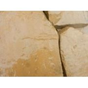 Камень для дорожек Песчаник желтый 5,0-6,0 см. фото