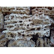Декоративный природный камень-песчаник пещеристый (Крымский) фото