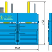 Пресс гидравлический пакетировочный двухкамерный ПГП-15МУ-ДД