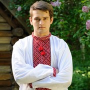 Сорочка вышитая мужская ткань батист фото