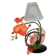 Подсвечник декоративный “Орхидея“ со свечой 13*11*24см. 90368 фото