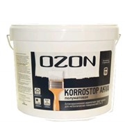 Краска-грунт 0,9 л OZON Korrostop база С по металлу полуматовая ВДАК 155 фото