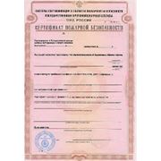 Сертификат ГОСТ Р пожарной безопасности фото