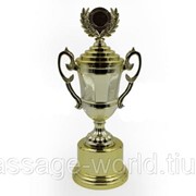 Кубок (пластик, h-32см, d чаши-7см, золото) фотография