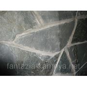 Камень сланец серый. Размер L 12-40 см. d 1,5-3 см. фото
