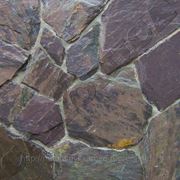 Камень фасадный сланец уральский фиолетовый фото