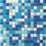 Стеклянная мозаика Aqua 100 ( на бумаге) 327*327 фото