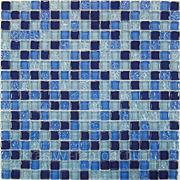 Стеклянная мозаика Blue Drops 300*300 фото