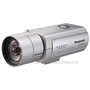 Panasonic WV-NP502E Видеокамера корпусная,цветная, Full-HD 2048x1536 H.264/MPEG4/JPEG 1/3' ПЗС, 1 лк цвет/0,08 лк ночь, 12 В DC / PoE MegaSD, фото