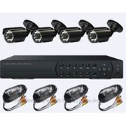Video Control VC-4SD5A Комплект для построения системы видеонаблюдения 4х кан.видеорегистратор VC-D5USB (4 видеокан., 4/1 аудиокан.), 4 камеры фото