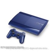 Игровая приставка Sony (PS3) Super Slim Blue (500 Gb) (CECH-4008CLBl)» + контроллер синий