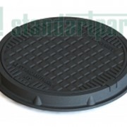 Люк легкий полимерпесчаный класс А черный Артикул:30298-30 фото