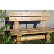 Мебель деревянная садовая фотография