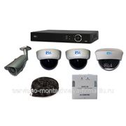 Монтаж системы видеонаблюдения - комплект RVI Бизнес-4
