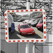 Зеркало дорожное со световозвращающей окантовкой прямоугольное 600х800 фото