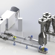 Оборудование для производства брикетов в Украине, брикетирующее оборудование, сушильный комплекс РС (сушка опилок, соломы, торфа и др. биомассы) фото