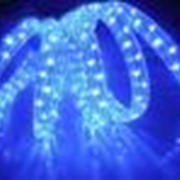 Дюралайт LED 3-х проводный, чейзинг, 11*18 мм, синий, 4,8W, кратность резки 2 м фото