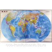 Карта Мира полит 1:25млн 80*120 ламинированная