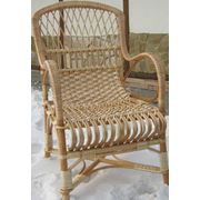 Кресло Сеточка плетеное из лозы фотография