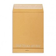Конверт вертикальный А3 формат, желтый, отрывная лента, 297*420 мм