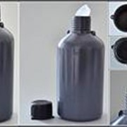 Бутылки узкогорлые, градуированные LAMAPLAST 500 (Упаковка 5 шт.)мл цвет серый фото