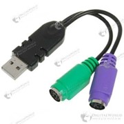 Переходник для подключения клавиатуры или мыши PS/2 через порт USB