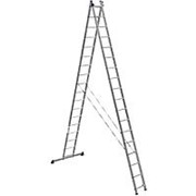 Алюминиевая двухсекционная лестница Алюмет Серия HS2 фото