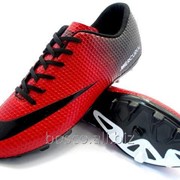 Футбольные бутсы Nike Mercurial FG Red/Black фотография