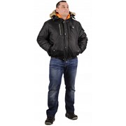Куртка зимняя Аляска укороченная (тк.Оксфорд) ЭТАЛОН, черный (56-58; 182-188) фото