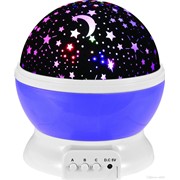 Ночник-проектор звездного неба Мечта (фиолетовый шар) с USB-кабелем фото