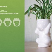 Керамическая ваза в виде обезьяны “Не слышу“ фотография