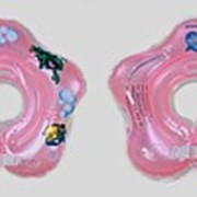 Двухсторонний круг для плавания на шею “Дельфин” розовый для деток 0+ Подарок фото