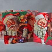 Подарочные картонные пакеты Санта Клаус 30х42х12см/12шт TO595 570705 фото