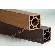 Столб заборный из древесно-полимерного композита 120х120 (мм) длина 3-6 (м) фото