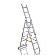 Трехсекционная алюминиевая лестница Эйфель ТЛ 3x6
