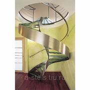 Лестницы из металла (нержавеющая сталь) модель 2 фотография